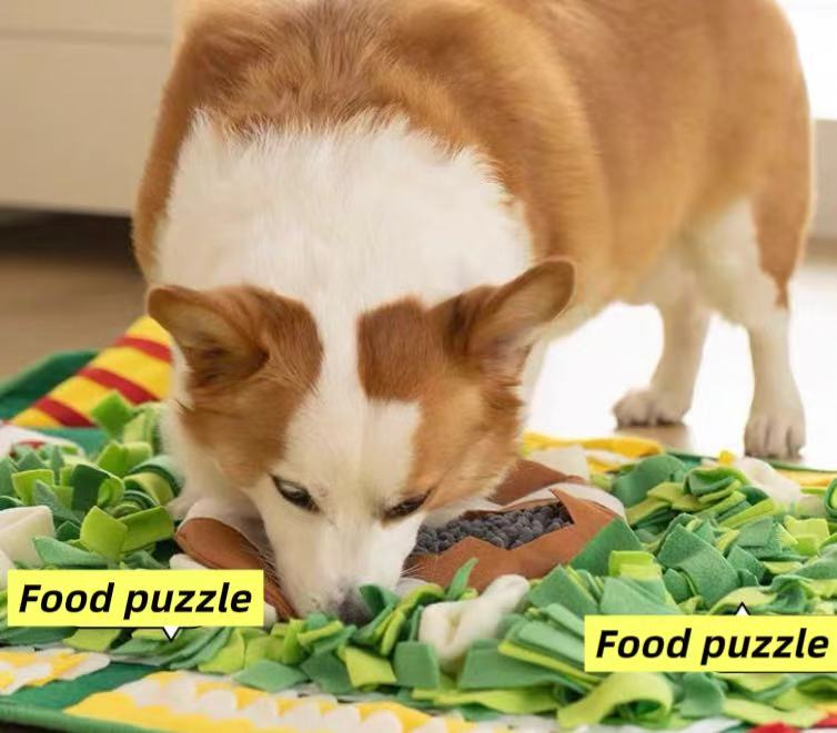 Pet Snuffle Mat – Interactive Nose Work Feeding Toy for Dogs & Cats, Slow Feeder Puzzle Mat for Treat Hiding & Mental Stimulation