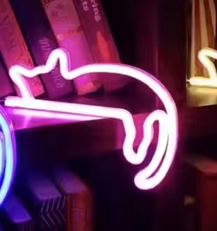 LED Lazy Cat Neon Light – Wall Decoration & Ambient Lamp