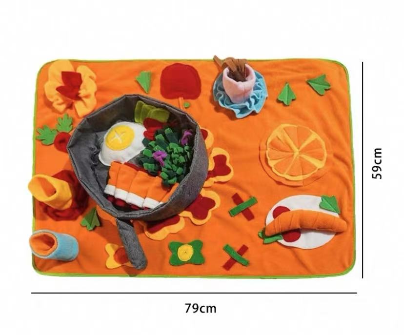 Pet Snuffle Mat – Interactive Nose Work Feeding Toy for Dogs & Cats, Slow Feeder Puzzle Mat for Treat Hiding & Mental Stimulation
