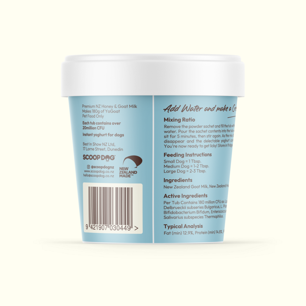 Scoop Dog YoGoat: Goat Yoghurt Mix