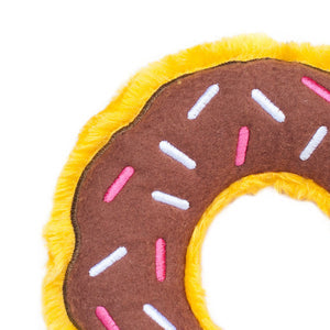 ZippyPaws Dog Toy Donutz Chocolate