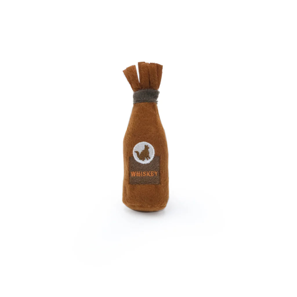 ZippyClaws® Catnip Crusherz – Plush Cat Toy (Whiskey-Inspired Design)