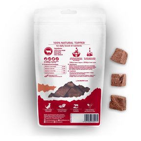 Freeze Dried NZ Beef Heart Topper for Dogs - Nutrient-Rich Meal Enhancer