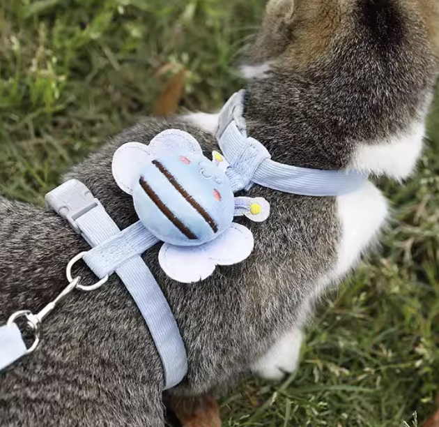 Hands-Free No-Choke Harness for Cats & Dogs | Cute Bee Design