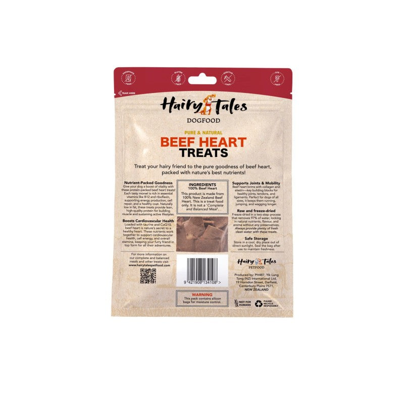 Hairy Tales Pet Food – Freeze-Dried Beef Heart 57g