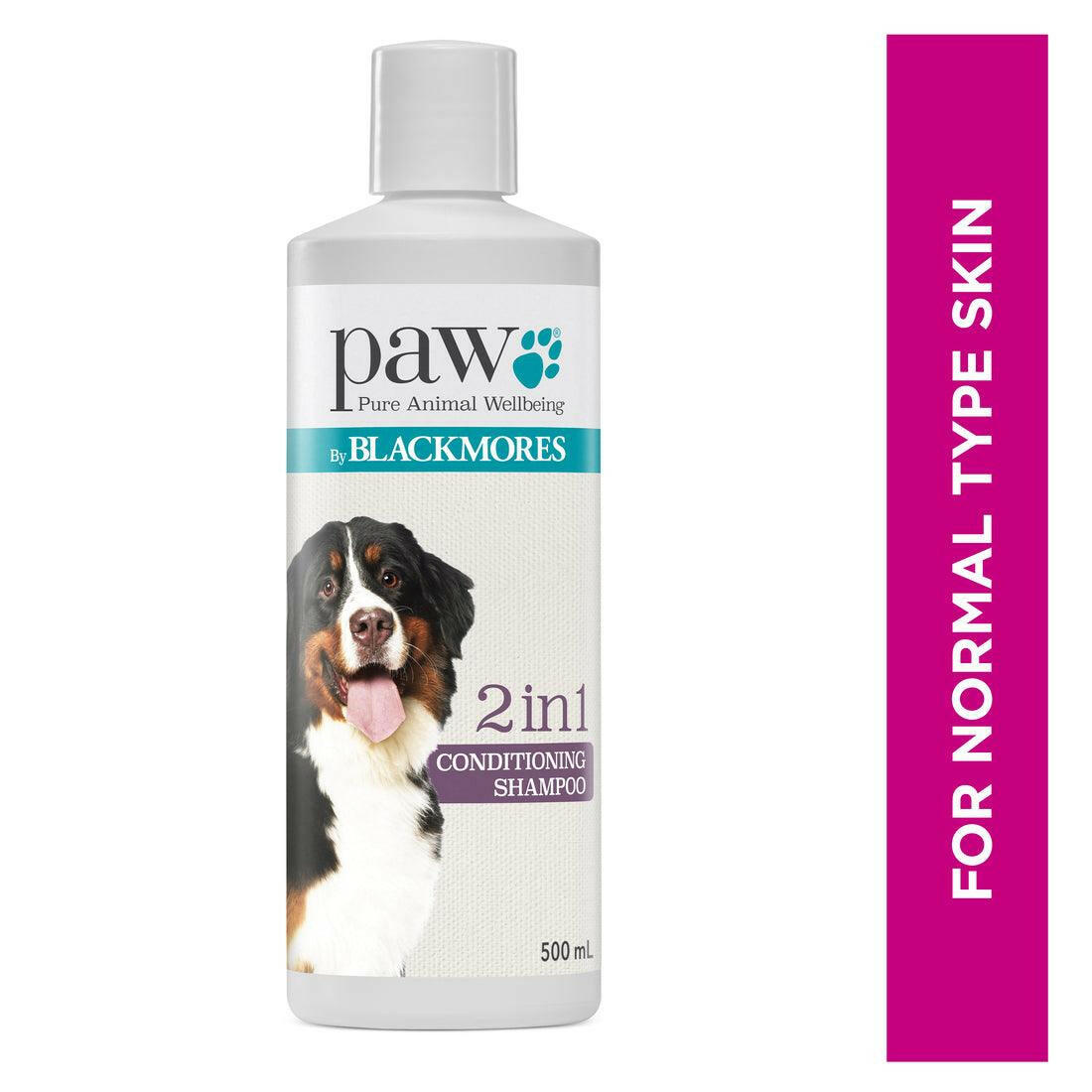 Blackmores PAW 2 in 1 - Gentle & Nourishing Dog Shampoo and Conditioner, 500ml PAWS CLUB