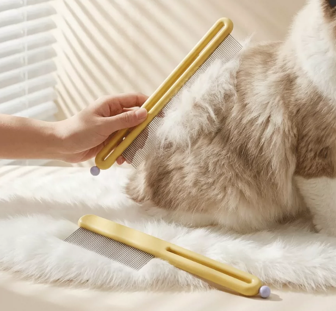 Pet Grooming – Stainless Steel Cat & Dog Grooming Brush