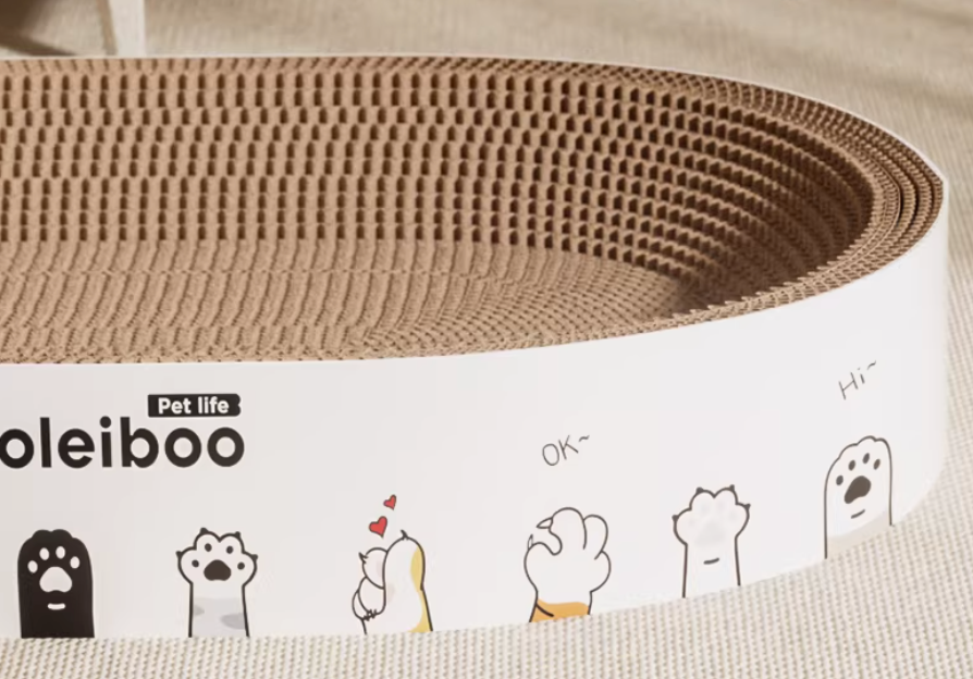 Large Cat Scratcher Bed | 2-in-1 Cat Scratching Board & Lounge