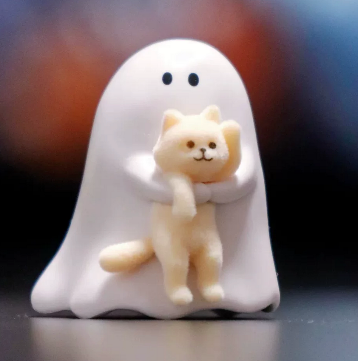 Mini Glow-in-the-Dark Ghost & Cat Blind Box Collectible Figure – Cute Gift