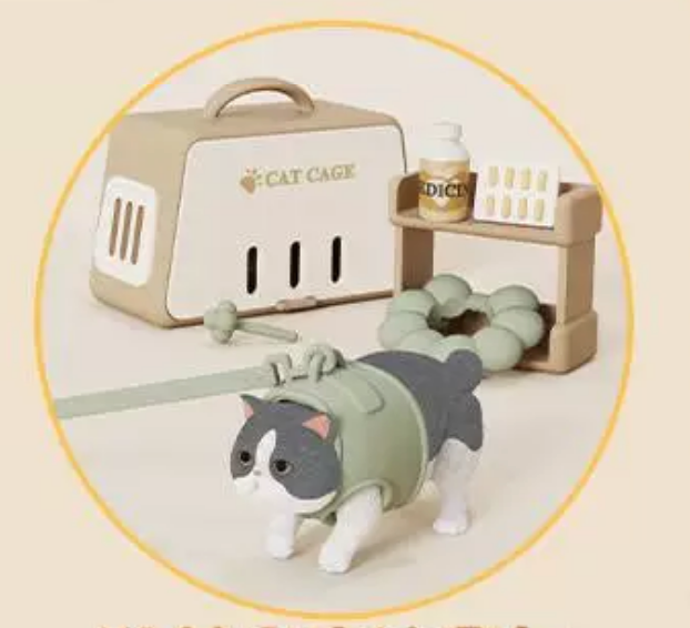 Mini Cat Toy Blind Box – Cat Tree & Play Scene Collectible Figure