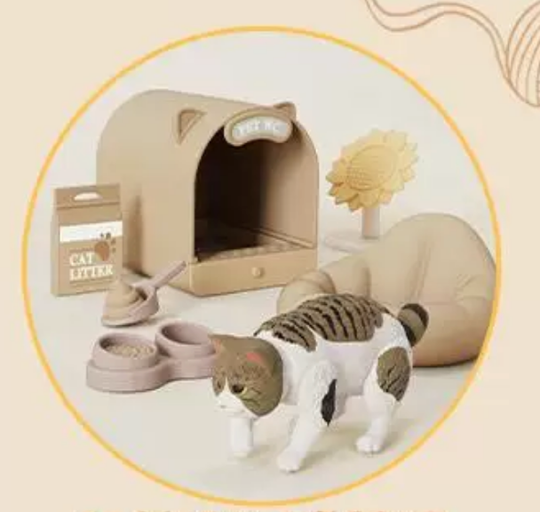 Mini Cat Toy Blind Box – Cat Tree & Play Scene Collectible Figure