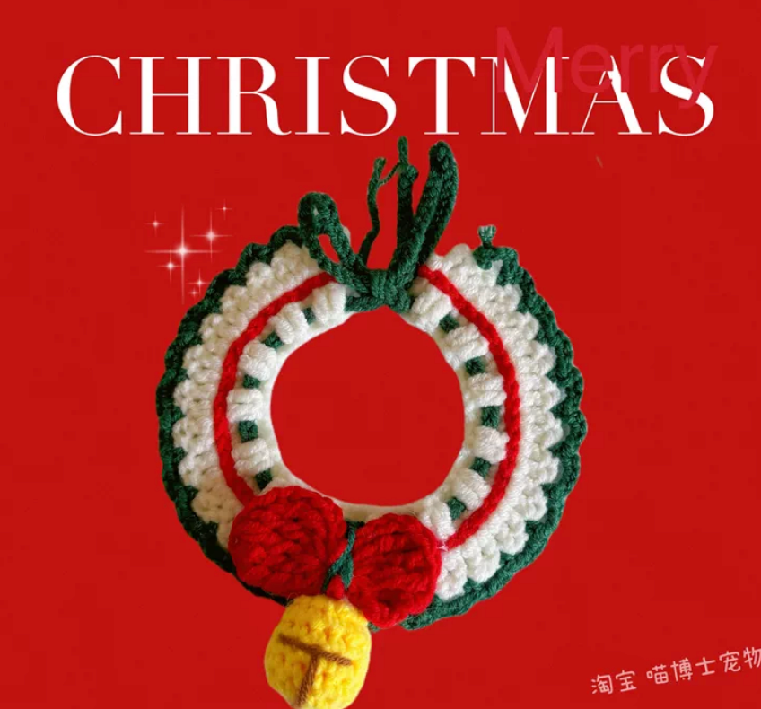 Christmas Pet Collar for Cats & Small Dogs