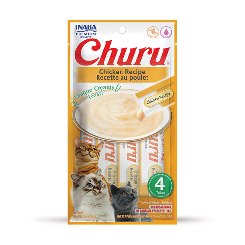 Inaba Churu 鸡肉食谱奶油猫零食 56 克 - 保湿和健康