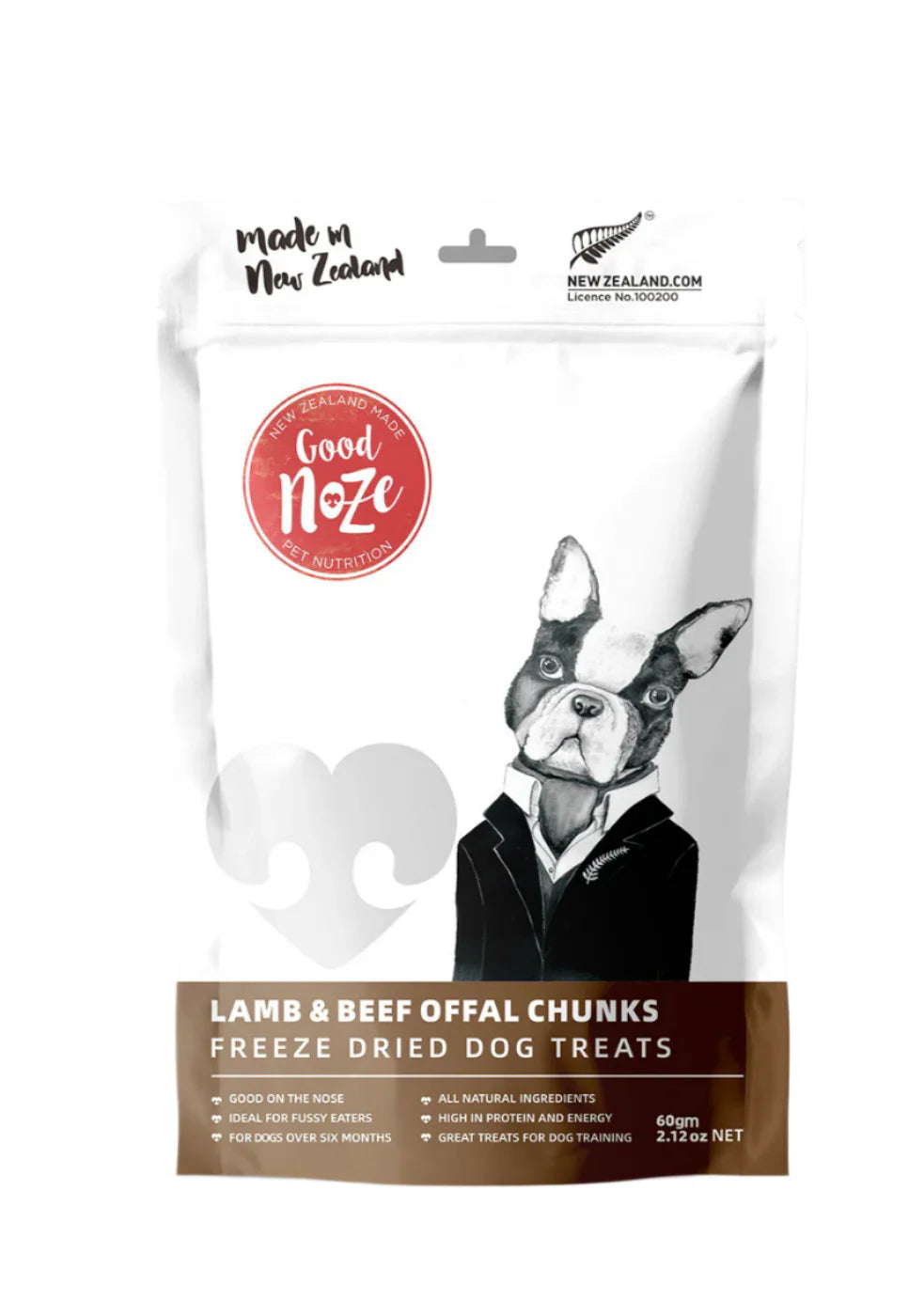 Good Noze Dog Treat - Lamb and Beef Offal Chunks 60g