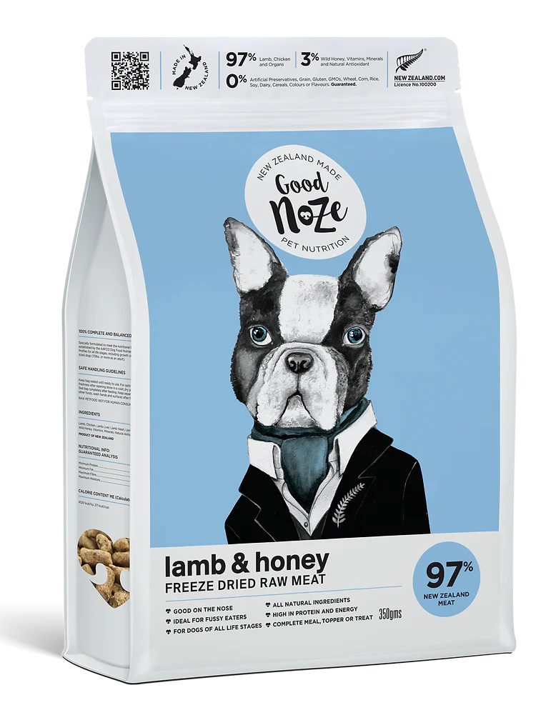 GoodNoze WinstonLamb and Honey Dog Food 350g