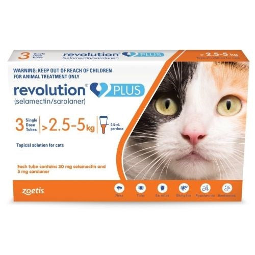 Revolution Plus Cat 5-10kg/2.5-5kg 3 pack