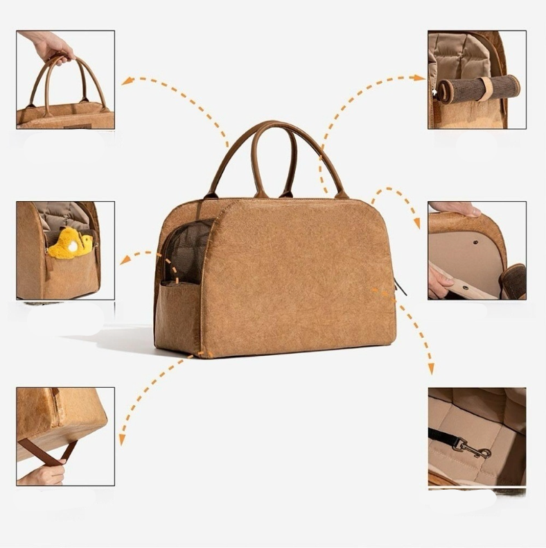 Pet Car Seat & Travel Carrier for Dogs & Cats