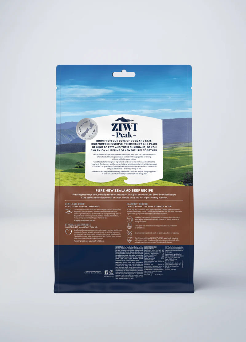 ZIWI Peak Air-Dried Beef Cat Food 400g