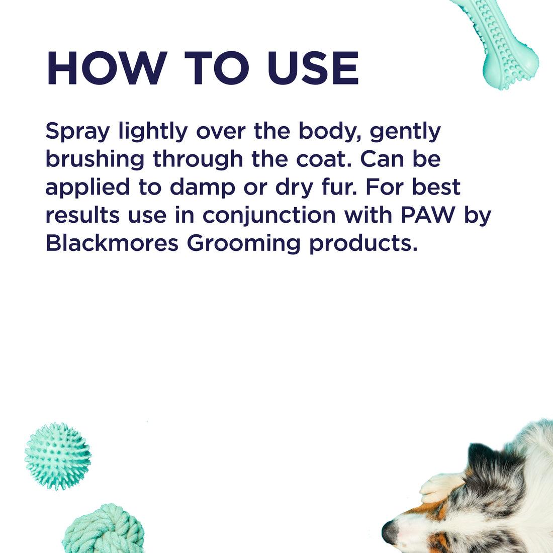 Blackmores PAW Conditioning & Grooming Spray for Dogs - Quick & Easy Coat Care - 200ml - PAWS CLUB