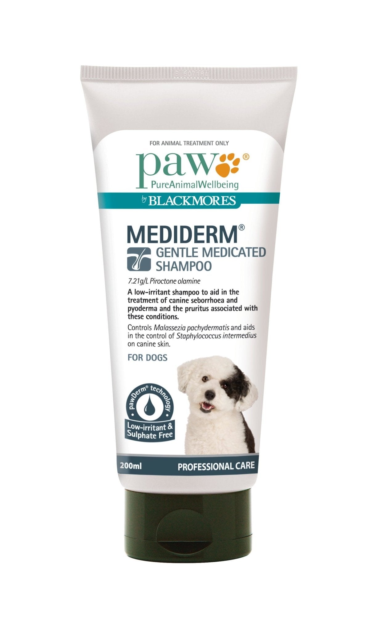 Blackmores PAW MediDerm - Gentle Medicated Shampoo for Dogs - PAWS CLUB