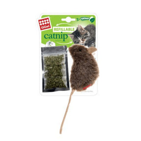 GiGwi Refillable Catnip Cat Toy Mouse - PAWS CLUB