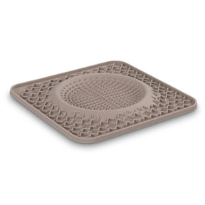 Messy Mutts Silicon Therapeutic Licking Bowl Mat in Grey: Slow Feeding & Therapeutic Licking for Your Dog - PAWS CLUB