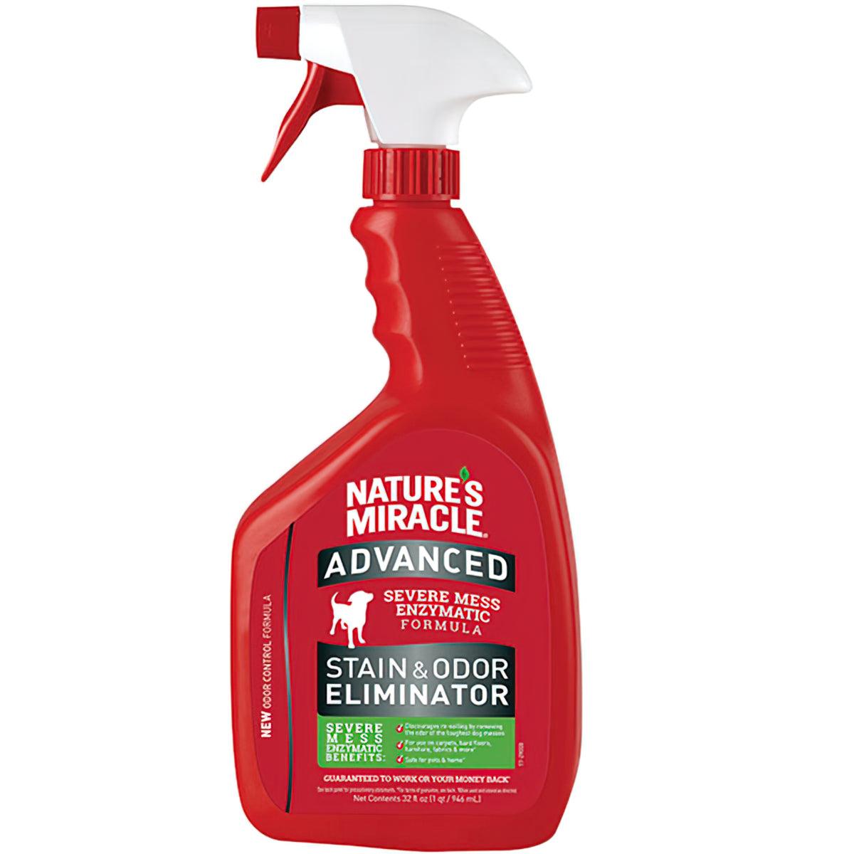 Nature's Miracle Advanced Stain and Odor Eliminator Spary for Dogs - 946ml - PAWS CLUB