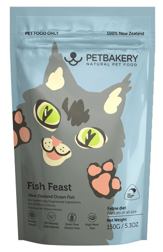 Petbakery Freeze Dried Cat Food - Fish - PAWS CLUB