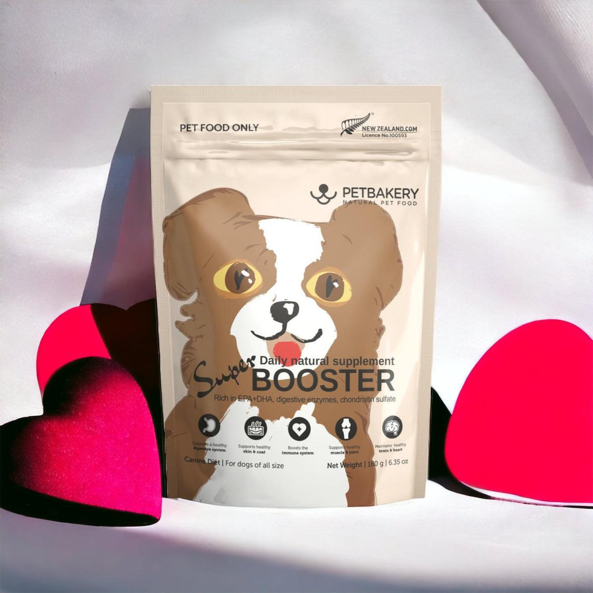 Petbakery Super BOOSTER For Dogs 180g - High-Protein, Natural Supplement - PAWS CLUB