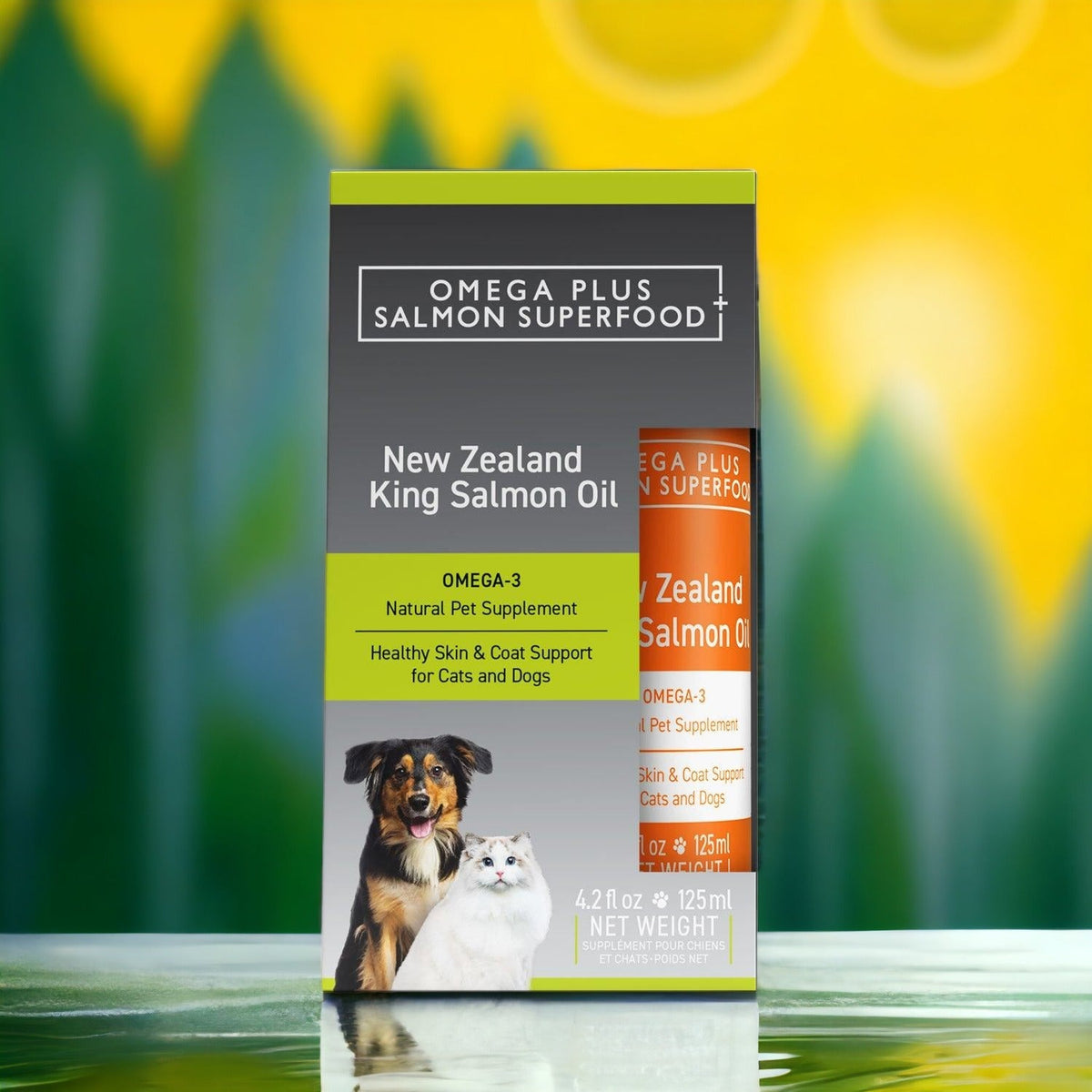 Premium King Salmon Oil Supplement 125ml - Omega Boost for Pets - PAWS CLUB